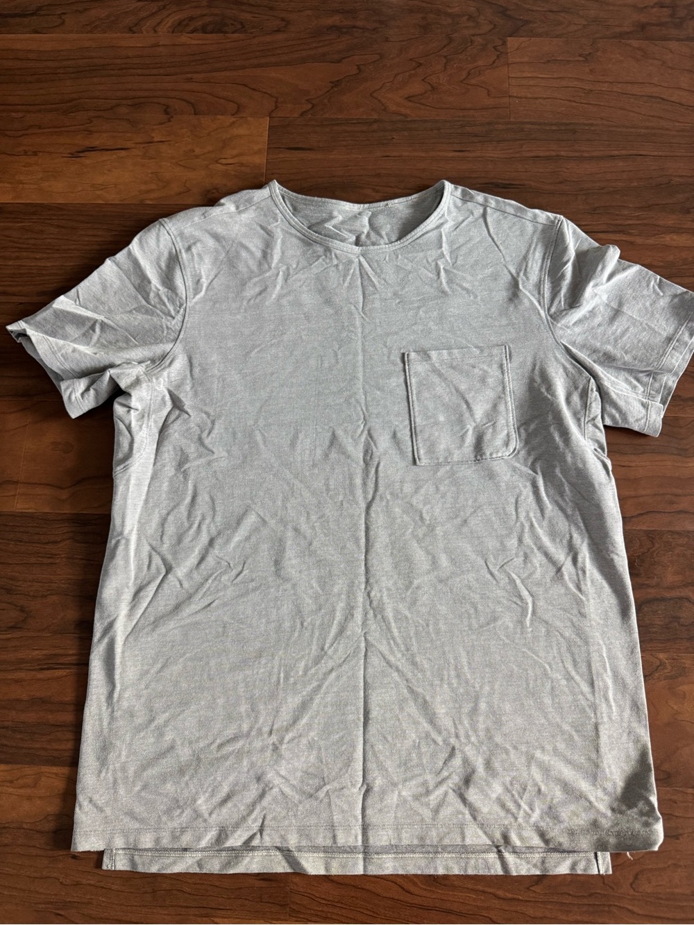 lululemon athletica Light Gray Short-Sleeve Pocket Tee